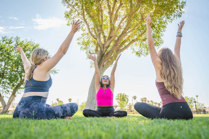 A laughter yoga session with Adry the Soul Whisperer